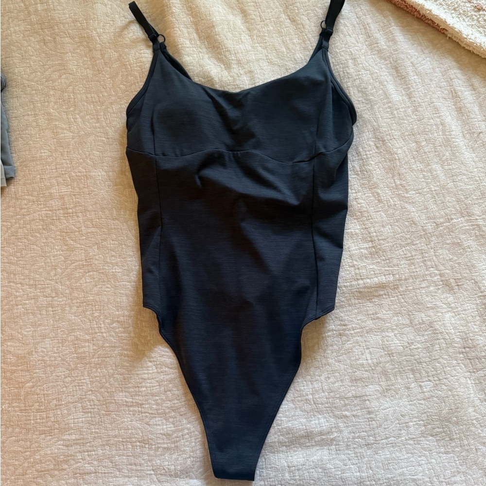 NWOT Outdoor Voices Charcoal Bodysuit